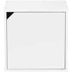 IRIS USA, CQB-35D, Modular Wood Storage Cube Boxes with Door, White, 1 Pack