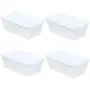 Sterilite Storage Boxes 13.5" X 8.3" X 4.8", 6 Qt. Clear - Pack of 4 Sterilite Storage Boxes 13.5" X 8.3" X 4.8", 6 Qt. Clear - Pack of 4