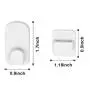 ZFSOT Remote Control Holder Hook Wall Mount Remote Control Holder Hanging White Sticky Hooks Wall Adhesive Strong Hooks Hanger Organizer Holder for TV Air Conditioning Remote Control