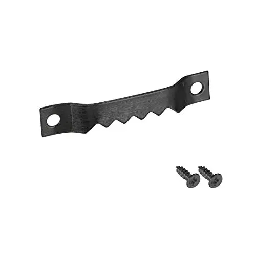 uxcell Sawtooth Picture Hangers, 1 3/5 Inch Double Hole with Screws for Frame Hanging, 10 Pcs (Black) uxcell Sawtooth Picture Hangers, 1 3/5 Inch Double Hole with Screws for Frame Hanging, 10 Pcs (Black)