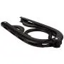 Cabilock Clothes Hanger 6pcs Plastic Foldable Travel Home Camping Mini Non-Slip Clothes Shirts Sweaters Dress Hanger Hook Drying Rack (Black)