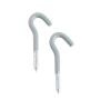 Home Master Hardware Garage Storage Hanger Hooks Steel Utility Hook Wall Mount Screw-in Organizer Multi-Tools Bike Hanger Holder Hooks 10 Pack