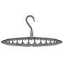 Multifunctional Heart Hole Clothes Hanger Storage Rack Folding Hanger Clothes Towel Hook Closet Organizer Plastic Storage Rack 10pcs Random Color