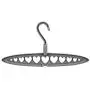 Multifunctional Heart Hole Clothes Hanger Storage Rack Folding Hanger Clothes Towel Hook Closet Organizer Plastic Storage Rack 10pcs Random Color
