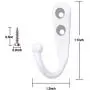 HiGift 10 Pieces Wall Mounted Coat Hooks Robe Hooks Cloth Hangers Coat Hangers Coat Hooks Rustic Hooks and 25 Pieces Screws for Bath Kitchen Garage Single Coat Hangers (White Color) HiGift 10 Pieces Wall Mounted Coat Hooks Robe Hooks Cloth Hangers Coat Hangers Coat Hooks Rustic Hooks and 25 Pieces Screws for Bath Kitchen Garage Single Coat Hangers (White Color)