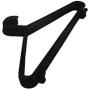 10pcs Black Clothes Hangers Multifunctional Plastic Hangers Household Clothes Dress Organizer Dry Clothes Hanging Rack