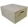 Wooden Pine Boxes with Hand Holes and a Drop on Lid