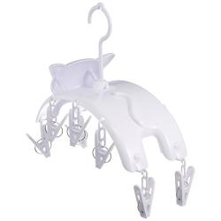 Meiho Cat "Clothespins Hanger" White Me08 (japan import)