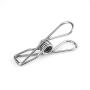 Tebery 2.2 inch Stainless Steel Cloth Pin Clothes Drying Hanger, Wire Laundry Clip, Hooks for Home/Office (100 Pack)