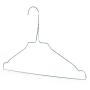 HANGERWORLD 50 Silver 13.6inch Childrens Metal 13 Gauge Pants Bar Coat Clothes Garment Hangers