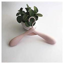 High-tech type 10pcs/Lot Thick Wide Shoulder Plastic Clothes Hanger Wardrobe Closet Plastic Scarf Clothes Hangers Storage,Pink