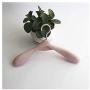 High-tech type 10pcs/Lot Thick Wide Shoulder Plastic Clothes Hanger Wardrobe Closet Plastic Scarf Clothes Hangers Storage,Pink