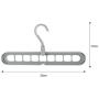 10pcs Random Color 3D Space Saving Hanger Magic Clothes Hanger 9Hole Towel Hook Closet Organizer Storage Rack