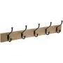 Amazon Basics Wall-Mounted Farmhouse Coat Rack, 5 Standard Hooks, Barnwood Amazon Basics Wall-Mounted Farmhouse Coat Rack, 5 Standard Hooks, Barnwood