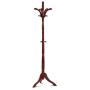 SMART CHOICE AMERICA Redwood Coat Rack Stand Hat Hanger Clothes Holder Umbrella Hook w/Tripod Base for Business Customers and B2B