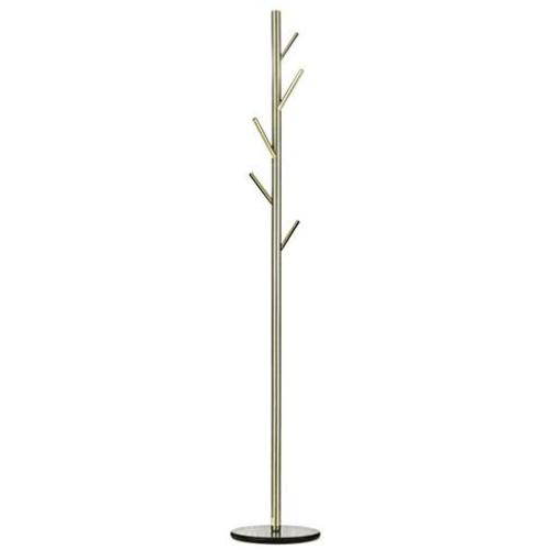 Floor Standing Hat and Coat Coat Rack Clothes Hat Tree Floor Coat Rack Metal Hanger Hanging Hat Hanger Clothes Rack (30cm30cm169cm) ZHANGQIANG (Color : Tyrant Gold)