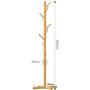 CWJ Coat Rack-Hanger Floor Bedroom Simple Cross Base Solid Wood Childrens Clothes Rack Living Room Hangers Sturdy Space Saving Storage Rack