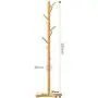 CWJ Coat Rack-Hanger Floor Bedroom Simple Cross Base Solid Wood Childrens Clothes Rack Living Room Hangers Sturdy Space Saving Storage Rack