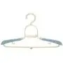 EvaroFly Portable Multipurpose Magic Folding Hanger, Anti-skidding Stretch Storage Clothes Hanger, Household Travel Camping -Blue 3 Pcs