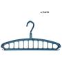 Hasde 11 Holes Clothes Hanger Organizer Rotatable Windproof Drying Racks Plastic Folding Wardrobe Storage Rack Hangers