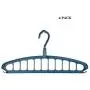 Hasde 11 Holes Clothes Hanger Organizer Rotatable Windproof Drying Racks Plastic Folding Wardrobe Storage Rack Hangers