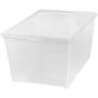 IRIS 64 Quart Modular Storage Box, Clear
