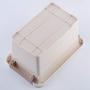 Livable Khaki Plastic Storage Boxes with Brown Handle, 6 Quart Storage Bin with Latch/Lid, 4 Pack
