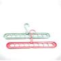 5pcs Random Color Multi-Port Support Circle Clothes Hanger Clothes Drying Racks Multifunction Plastic Scarf Clothes Hanger Hangers Storage Rack