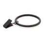 Heyuni.1PC Window Curtain Clips Hanger with Ring Strong Metal Drapery Decorative Hanging Curtain Hook Black 4.0mmX38mm Heyuni.1PC Window Curtain Clips Hanger with Ring Strong Metal Drapery Decorative Hanging Curtain Hook Black 4.0mmX38mm