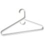 1InTheHome Heavy Duty White Hangers Tubular Plastic Hangers, Set of 24 (Heavy Duty)