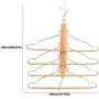 4 Tier Hanger Multifunctional Wood Hanger 4 Layer Shirt Clothes Foldable Pants Rack 4 Layers Hangers for for Jeans Trousers Skirts Scarf 4 Tier Hanger Multifunctional Wood Hanger 4 Layer Shirt Clothes Foldable Pants Rack 4 Layers Hangers for for Jeans Trousers Skirts Scarf