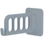 Jeffergarden Clothes Hanger Wall Mounted 4Hole Clothes Dryer Punch-Free Adhesive Laundry Rack for Jacket Coat Scarf Hat Leash Keys(Grey)