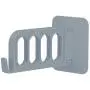 Jeffergarden Clothes Hanger Wall Mounted 4Hole Clothes Dryer Punch-Free Adhesive Laundry Rack for Jacket Coat Scarf Hat Leash Keys(Grey)