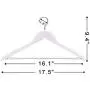 StorageWorks 20-Pack Solid Wooden Suit Hangers, Coat Wood Hangers, White
