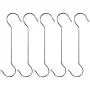 Maydahui 5PCS Extra Long 16 inch S Shaped Hooks Stainless Steel Large Size Silver Hanger for Bird Feeder, Plant Hanger, Tree Branch Hook, Clothes, Outdoor Lights