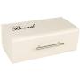 lRICE-home Storage Container Boxes Heavy Duty Rectangle Flip Iron Bread Bin Loaf Canister - White