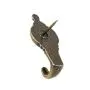 Colonial Shape Push Pin Hangers Wall Hooks (12 - Pack, Antique Brass) Colonial Shape Push Pin Hangers Wall Hooks (12 - Pack, Antique Brass)