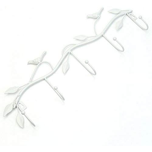 Premium Wall Hooks,Adhesive Hooks,yanQxIzbiu Bird Metal Over Door Hanger Hook Kitchen Cabinet Hat Coat Clothes Towel Holder - White