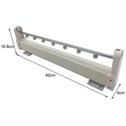 Extendable Wardrobe Pull Out Clothes Hanger Rail Organizer Rack (40cm)