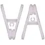 Corodo White Hanger Clips for Hangers, 30 Pack Pants Hanger Clips, Strong Pinch Grip Finger Clips for Plastic Clothes Hangers, Multi-Purpose Hanger Clips