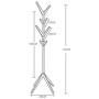 XIAOLONG Simple Creative Coat Rack Tree Shape Solid Wood Hanger Floor Fashion Clothes Rack Living Room Bedroom Floor Hanger