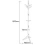 coat rack Solid Wooden Coat Racking Continental Creative Hanging Hanger Clothes Rack Modern Simple Hall Bedroom Hanger (Color : B)