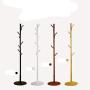 D&LE Coat Rack Free Standing, Wooden Enterway Hall Tree Coat Hanger Holder 8 Hooks Solid Wood Base for Coat Has Clothes-White 38x175cm(15x69inch)