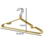 Yuqianjin Stainless Steel Hangers Non-Slip Suit Coat Hangers, Metal Clothes Hanger with Rubber Coating, 15.7 Inches ， Set of 20 (Color : 02)