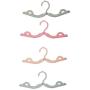 Stocking Stuffer, whatswhats Portable Folding Hanger Travel A Set of Foldable Clothes Drying Rack Travel Hanger (8 Pack-Colorful)