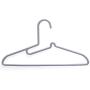 10pcs Random Color Home Drying Hanger,Anti-Slip Clothing Hanger Racks White Windproof Dress Clothes Hangers Closet