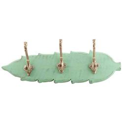 Indianshelf Handmade 1 Artistic Vintage Green Wooden Small Wall Hooks Hangers/Key Hooks for Clothes