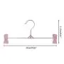 Milue 10Pcs Home Adjustable Stand Clip Clothes Pants Skirt Hanger Antiskid Drying Rack (Pink)