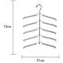 5pcs Random Color Multilayer Fish Bone Shape Stainless Steel Clothing Storage Racks, Clothes Hanger Storage Holder Wardrobe Laundry Drying Rack 5pcs Random Color Multilayer Fish Bone Shape Stainless Steel Clothing Storage Racks, Clothes Hanger Storage Holder Wardrobe Laundry Drying Rack