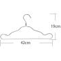 KYCPTNFJ 10 pcs Aluminum Alloy Clothes Hanger Adult Non-Slip Windproof Strong Metal Shirt Trouser Coat Hanger